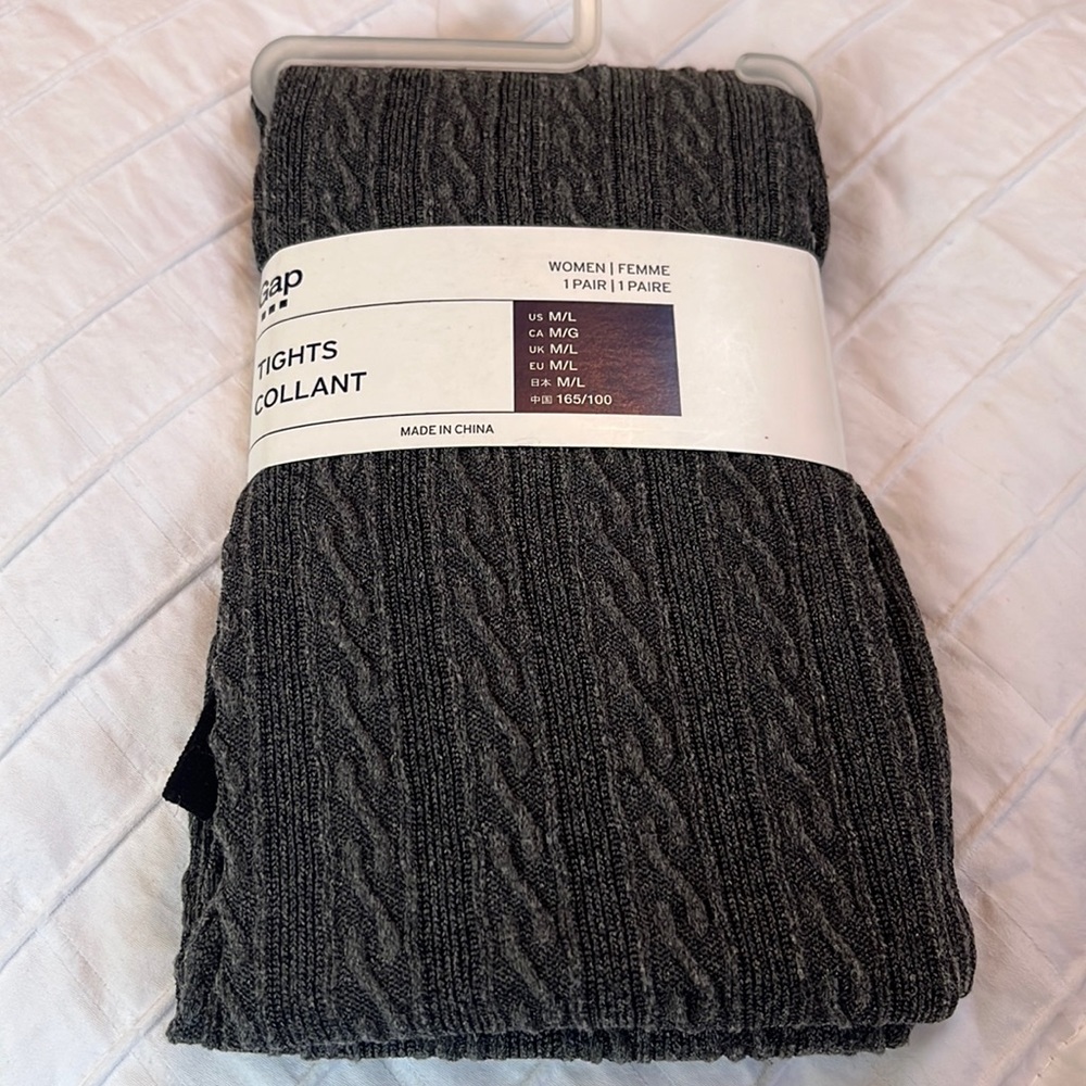 GAP grey tights NWT